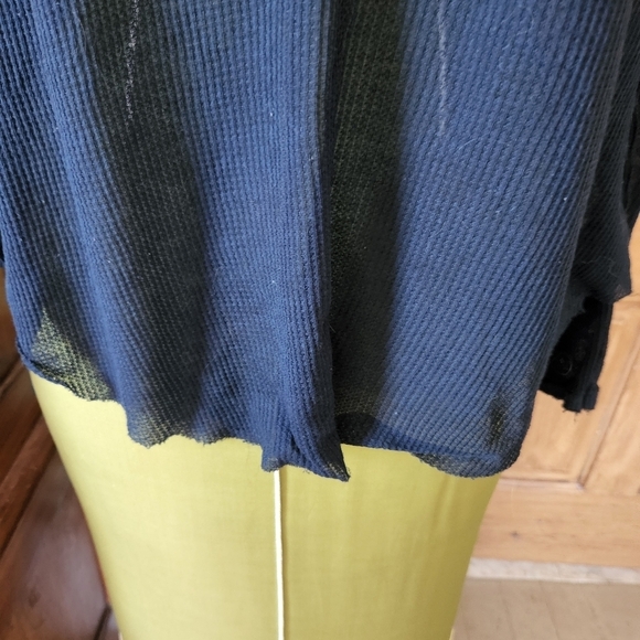 ECOTE Sheer Waffle Knit Top - Picture 3 of 11